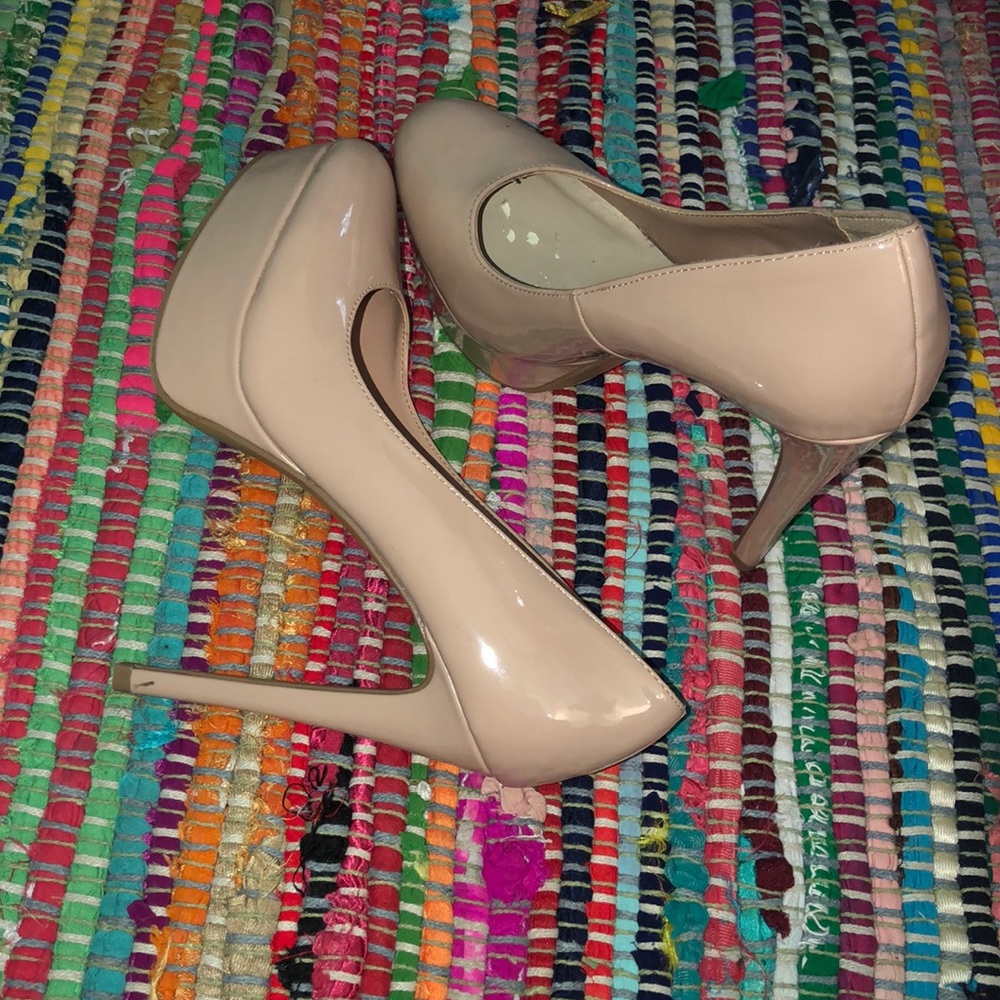 Nude high heels